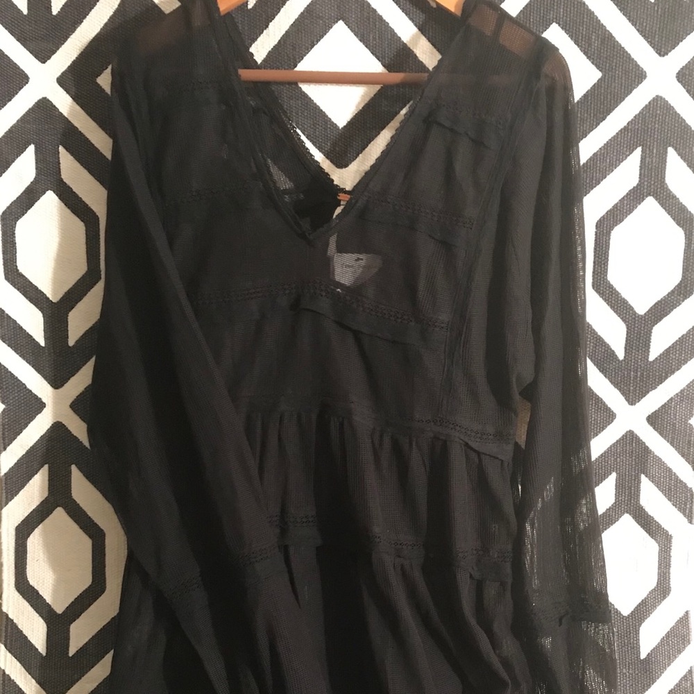 —SOLD—NWT Free People Black Dress - Picture 5 of 8